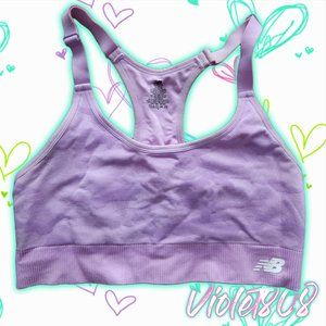 [XL] New Balance Purple Camo Sports Bra/Bralette
